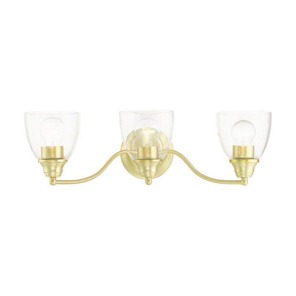 Livex Lighting 3 Lt Satin Brass Vanity Sconce - 15133-12