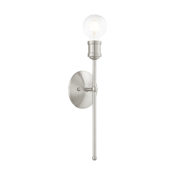 Livex Lighting 1 Lt Brushed Nickel Wall Sconce - 16711-91