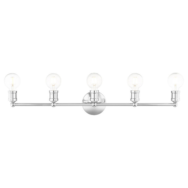 Livex Lighting 5 Lt Polished Chrome Bath Vanity - 16715-05