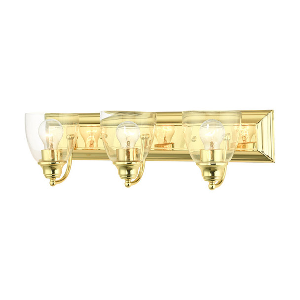 Livex Lighting 3 Lt Polished Brass Vanity Sconce - 17073-02