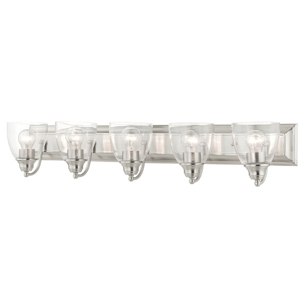 Livex Lighting 5 Lt Brushed Nickel Vanity Sconce - 17075-91