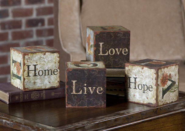 Uttermost Love Letters Decorative Boxes, Set/4
