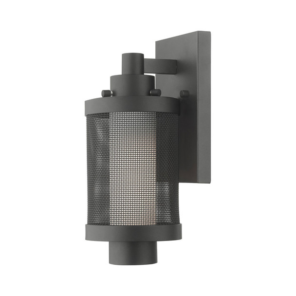 Livex Lighting 1 Lt Textured Black Wall Lantern - 20681-14