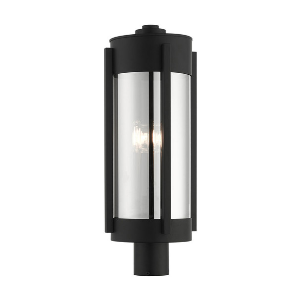 Livex Lighting 3 Lt Black Outdoor Post Top Lantern - 22387-04