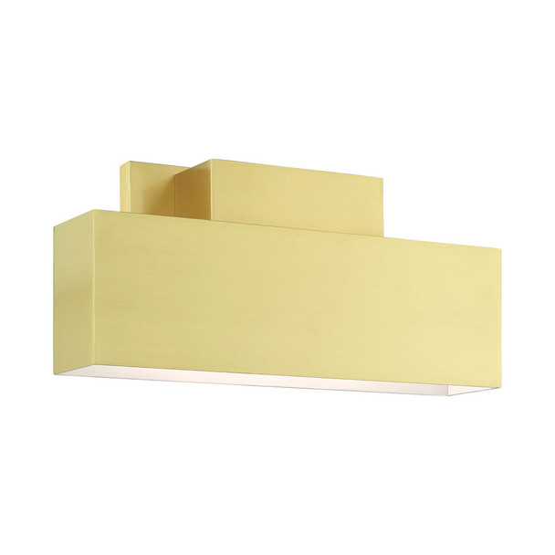 Livex Lighting 2 Lt Satin Brass Outdoor Ada Wall Sconce - 22424-12