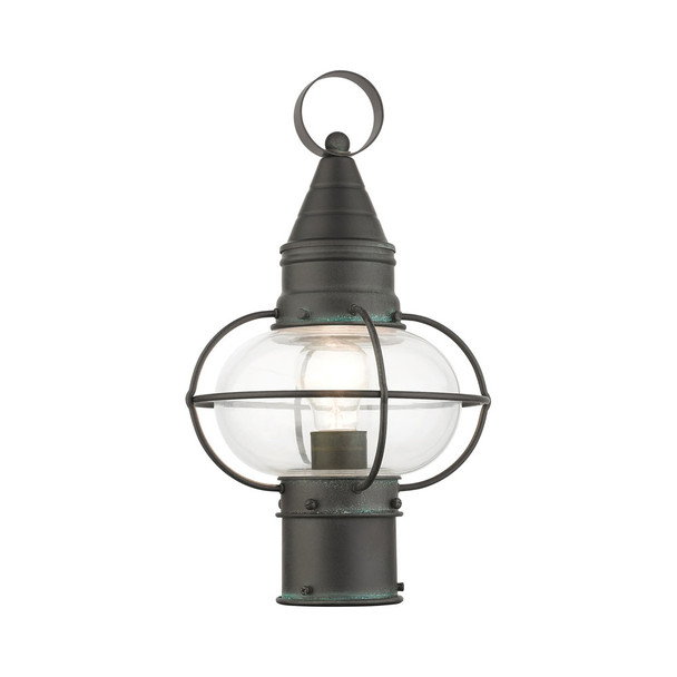 Livex Lighting 1 Lt Charcoal Outdoor Post Top Lantern - 26902-61