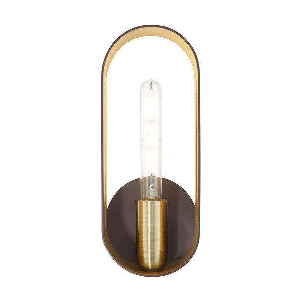 Livex Lighting 1 Lt Bronze With Antique Brass Accents Ada Single Sconce - 45762-07