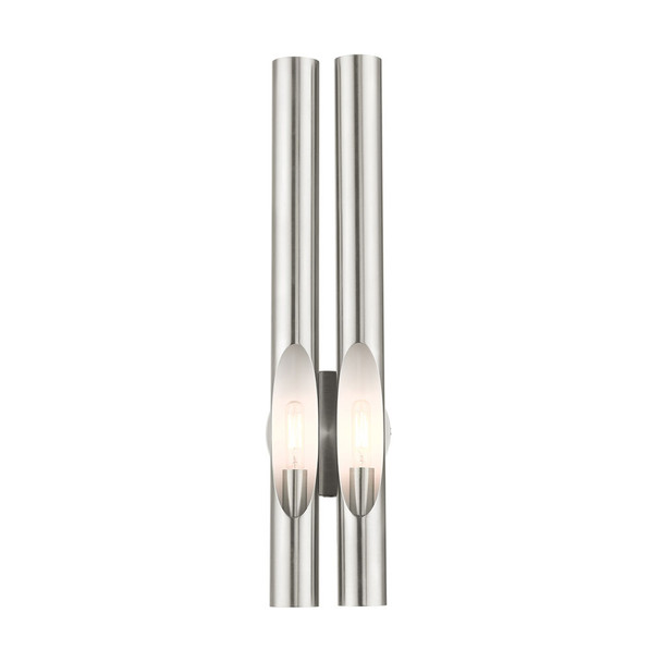 Livex Lighting 2 Lt Brushed Nickel Ada Double Sconce - 45912-91