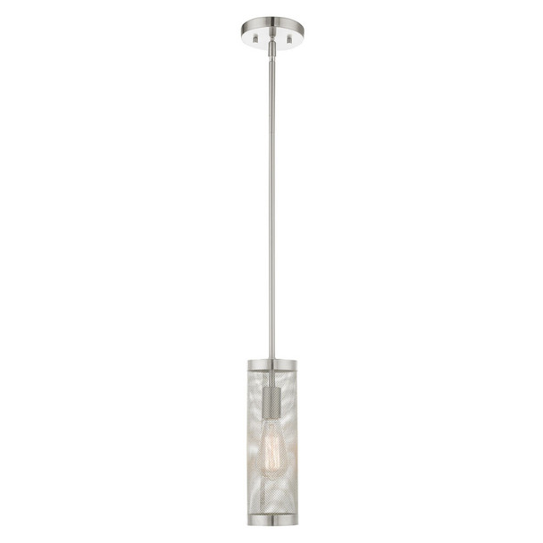 Livex Lighting 1 Lt Brushed Nickel Pendant - 46211-91