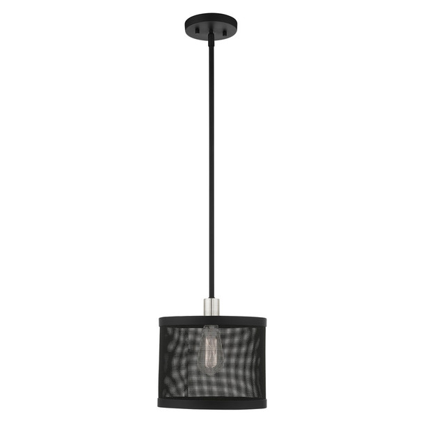 Livex Lighting 1 Lt Black Pendant - 46212-04