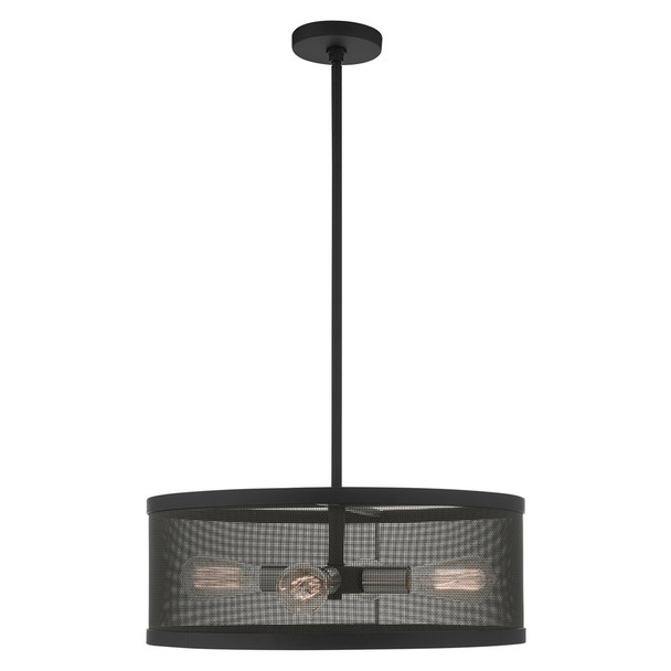 Livex Lighting 4 Lt Black Chandelier - 46214-04