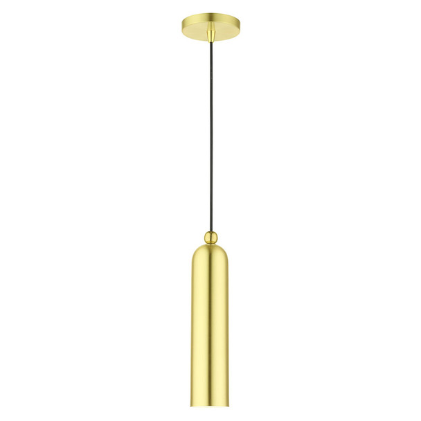 Livex Lighting 1 Lt Satin Brass  Pendant - 46751-12