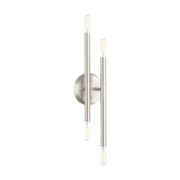 Livex Lighting 4 Lt Brushed Nickel Ada Wall Sconce - 46771-91