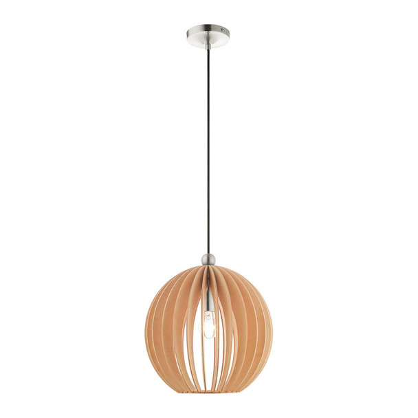 Livex Lighting 1 Lt Brushed Nickel Mini Pendant - 49099-91