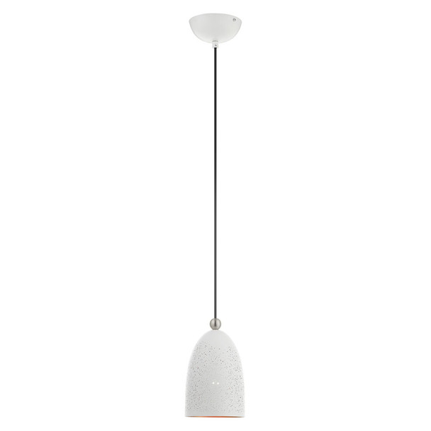 Livex Lighting 1 Lt White Pendant - 49107-03