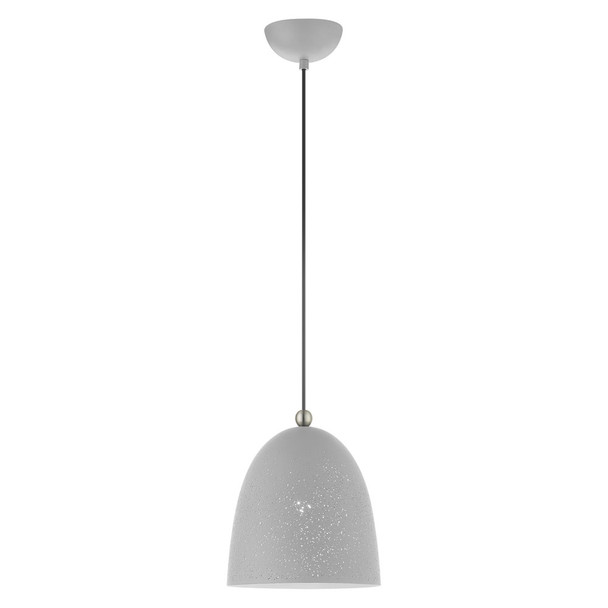 Livex Lighting 1 Lt Nordic Gray Pendant - 49108-80