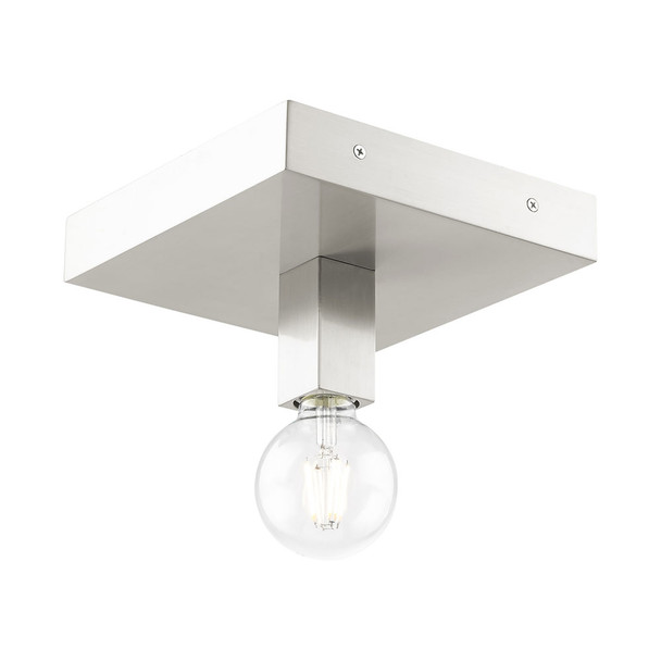 Livex Lighting 1 Lt Brushed Nickel Ceiling Mount - 49210-91