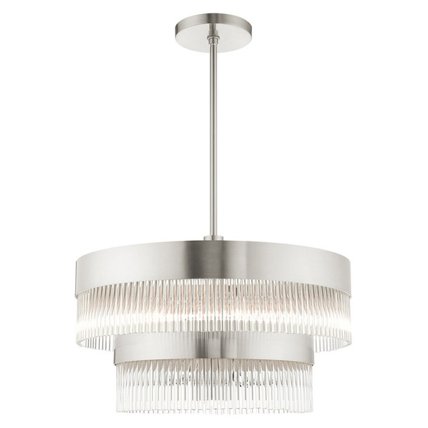 Livex Lighting 6 Lt Brushed Nickel Chandelier - 49825-91