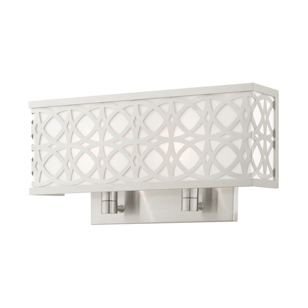 Livex Lighting 2 Lt Brushed Nickel Ada Double Sconce - 49877-91