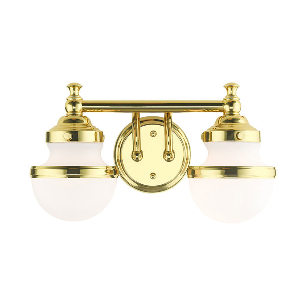 Livex Lighting 2 Lt Polished Brass Bath Vanity - 5712-02
