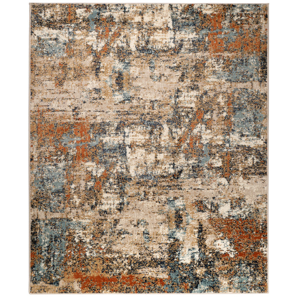 Amer Rugs Allure Clovis ALU-11 Orange Power-Loomed Area Rugs