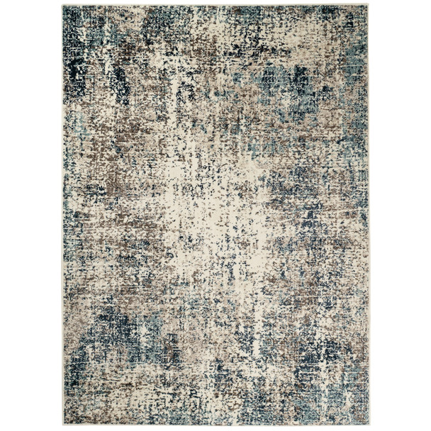 Amer Rugs Allure Benson ALU-12 Blue Power-Loomed Area Rugs