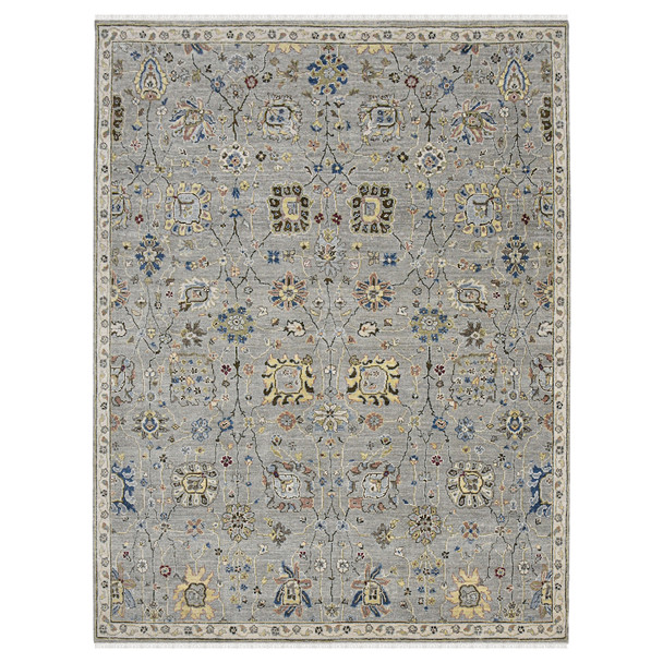 Amer Rugs Bristol Fareford BRS-30 Silver/Gray Hand-Knotted Area Rugs