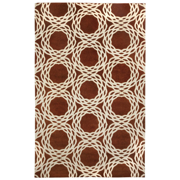 Capel Princeton Copper Cream 1930_800 Hand Knotted Rugs - 5' X 8' Rectangle