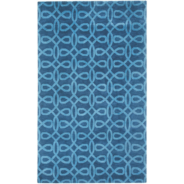 Capel Symphonic Midnight Blue 1932_440 Hand Knotted Rugs - 5' X 8' Rectangle