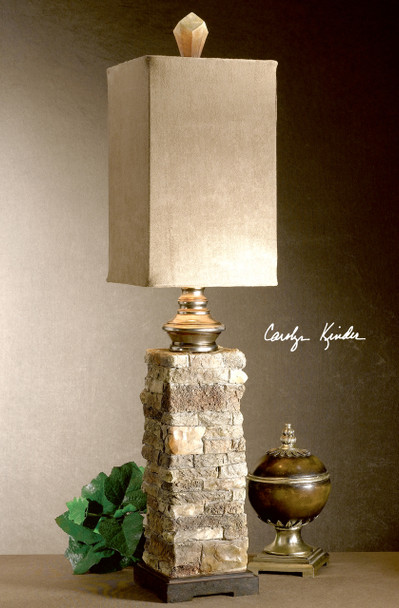 Uttermost Andean Layered Stone Buffet Lamp