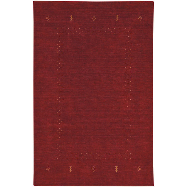 Capel Gava Crimson 3495_550 Hand Loomed Area Rugs - 2' 6" X 9' 0" Rectangle