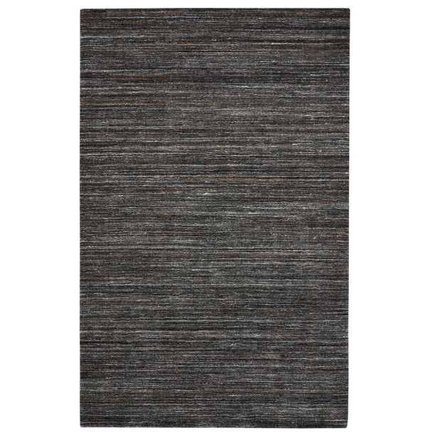 Capel Burrell Coal 3496_355 Hand Loomed Area Rugs - 2' 6" X 9' 0" Rectangle