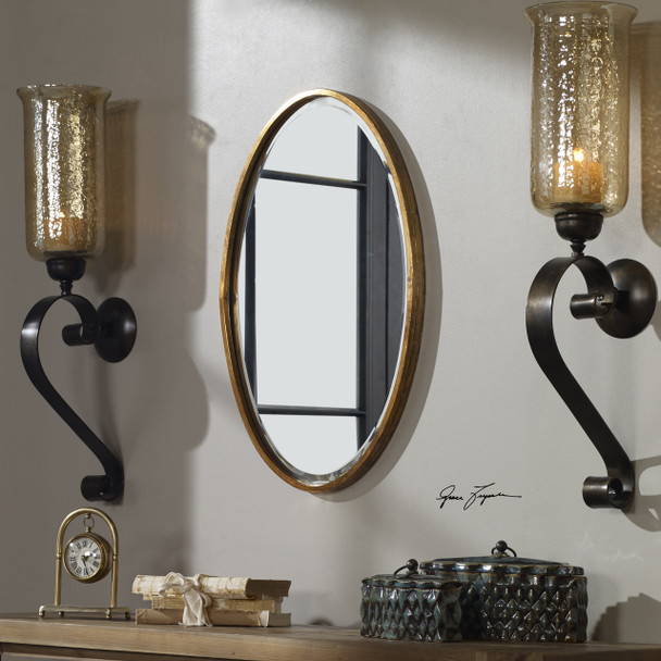 Uttermost Herleva Gold Oval Mirror