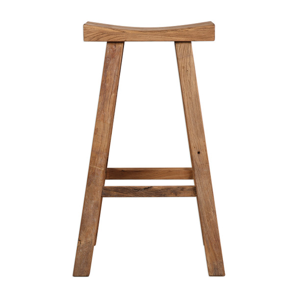 Uttermost Holt Elm Wood Bar Stool