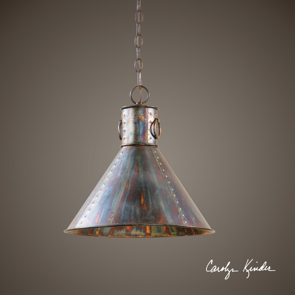 Uttermost Levone 1 Light Oxidized Bronze Pendant