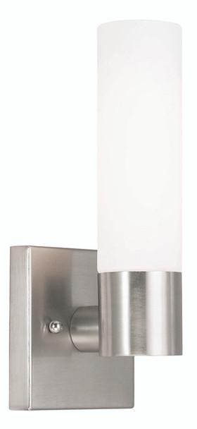 Livex Lighting 1 Light Brushed Nickel Wall Sconce - 10101-91