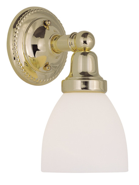 Livex Lighting 1 Light Polished Brass Bath Light - 1021-02