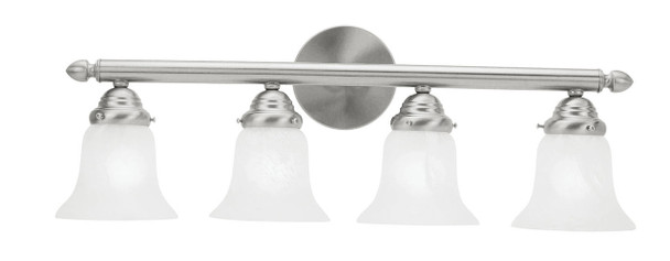 Livex Lighting 4 Light Brushed Nickel Bath Light - 1064-91