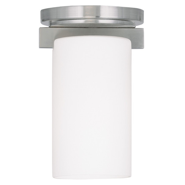 Livex Lighting 1 Light Brushed Nickel Ceiling Mount - 1320-91