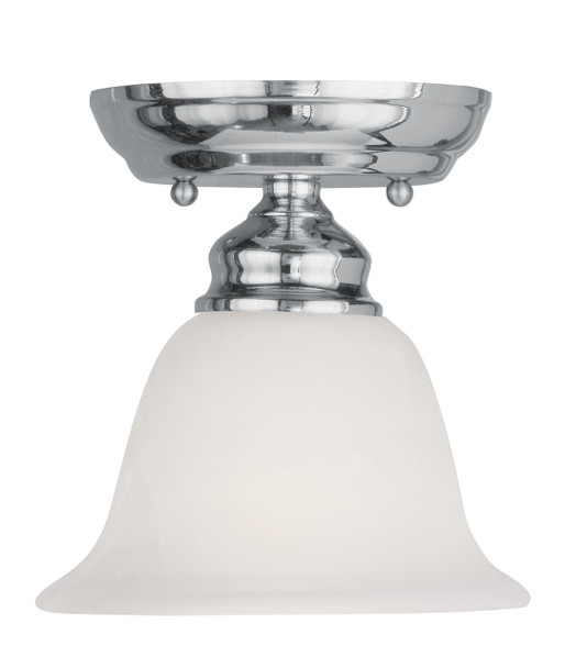 Livex Lighting 1 Light Polished Chrome Ceiling Mount - 1350-05