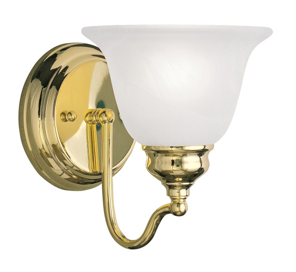 Livex Lighting 1 Light Polished Brass Bath Light - 1351-02
