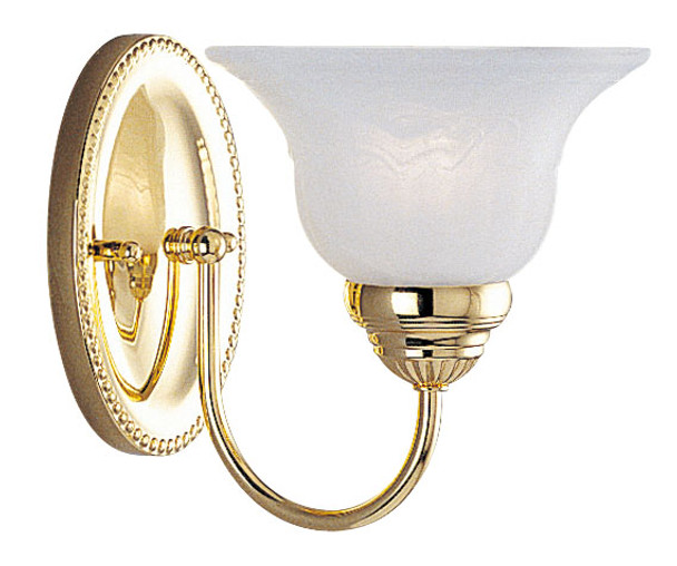 Livex Lighting 1 Light Polished Brass Bath Light - 1531-02