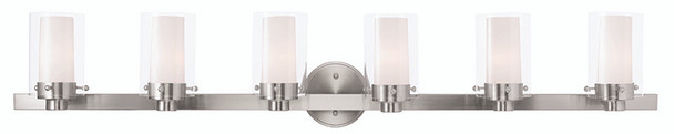 Livex Lighting 6 Light Brushed Nickel Bath Light - 15456-91