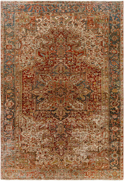 Surya Antique One Of A Kind AOOAK-1112  Hand Knotted - 7'10" X 11'4" Rectangle Area Rug