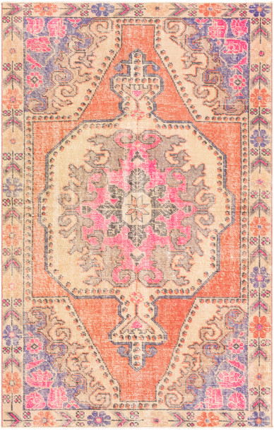 Surya Antique One Of A Kind OOAK-1061 Traditional Hand Knotted - 4'2" X 6'8" Rectangle Area Rug