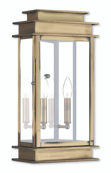 Livex Lighting 2 Light Ab Outdoor Wall Lantern - 2018-01