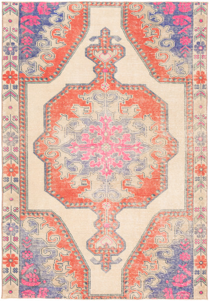 Surya Antique One Of A Kind OOAK-1118 Traditional Hand Knotted - 4'4" X 6'2" Rectangle Area Rug