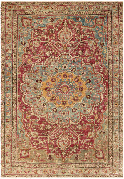 Surya Antique One Of A Kind OOAK-1212 Traditional Hand Knotted - 4'1" X 5'11" Rectangle Area Rug