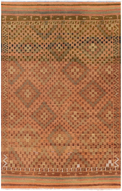 Surya Antique One Of A Kind OOAK-1335 Traditional Hand Knotted - 5'11" X 8'11" Rectangle Area Rug