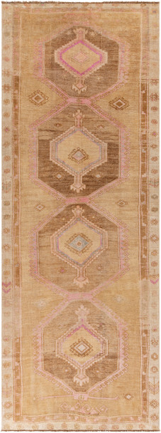 Surya Antique One Of A Kind OOAK-1359 Traditional Hand Knotted - 4'3" X 11'7" Runner Area Rug